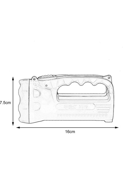 Dış Mekan LED Parlak Şarj Güçlü Işık El Feneri Torch Işığı Bir Lamba Kafa-Siyah ve Kırmızı (Yurt Dışından) fırsatları