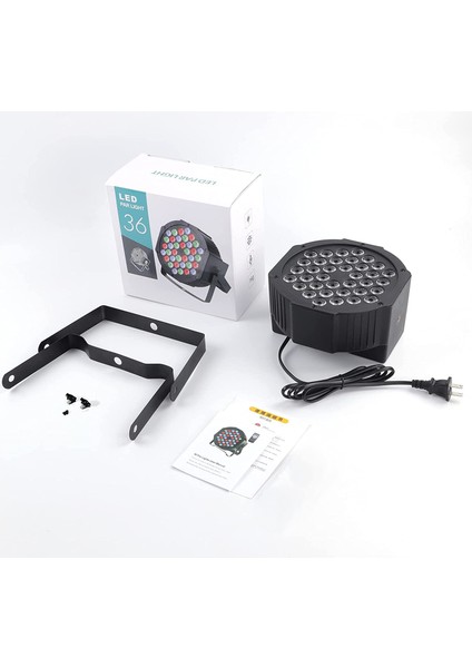 Sahne Işığı;hts 36 LED Par Işık;hts Dj Işığı;parti Disko Düğün Cadılar Bayramı Için Hts, Dmx Ses Etkinleştirilmiş Rgb Parti Dj Işığı;hts (1 Paket) (Yurt Dışından)