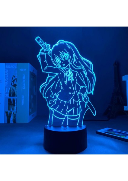 Anime 3D Lamba LED Gece; Ht Işık; Ht Toradora Taiga Aisaka Yatak Odası Dekoru Hediye Için (Yurt Dışından)