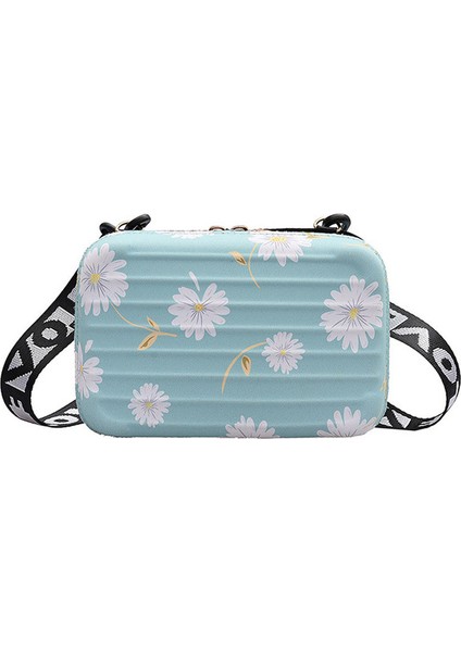 Moda Sevimli Papatya Desen Mini Sert Bavul Şekli Crossbody Çanta Kabuk Kozmetik Durumda Omuz Çantası Kadınlar Için Bayan Çanta (Yurt Dışından) indirimleri