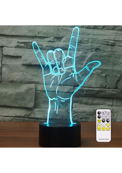 3D Optik Illüzyon Seni Seviyorum Burcu Gece Işık Oyuncak Lamba, Uzaktan Kumanda, Kısılabilir, Veya USB ile Çalışan, 7 Renk Değişimi Erkek Kız Bebek Için Noel Doğum Günü Hediyesi (Yurt Dışından)