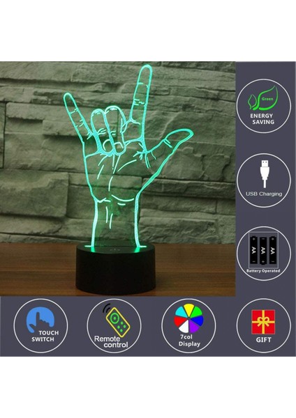 3D Optik Illüzyon Seni Seviyorum Burcu Gece Işık Oyuncak Lamba, Uzaktan Kumanda, Kısılabilir, Veya USB ile Çalışan, 7 Renk Değişimi Erkek Kız Bebek Için Noel Doğum Günü Hediyesi (Yurt Dışından)