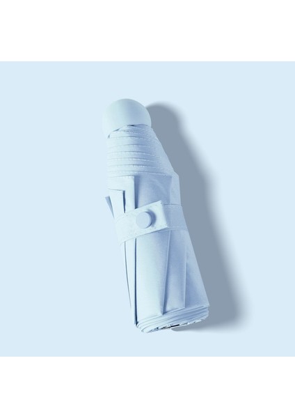 Mavi）büyük Ultra Hafif Küçük Beş Katlı Şemsiye Güneş Koruyucu Güneşlik Güneşlik Anti-Ultraviyole Şemsiye Mini Şemsiyeler ve Yağmur Şemsiyeleri (Yurt Dışından) fırsatları