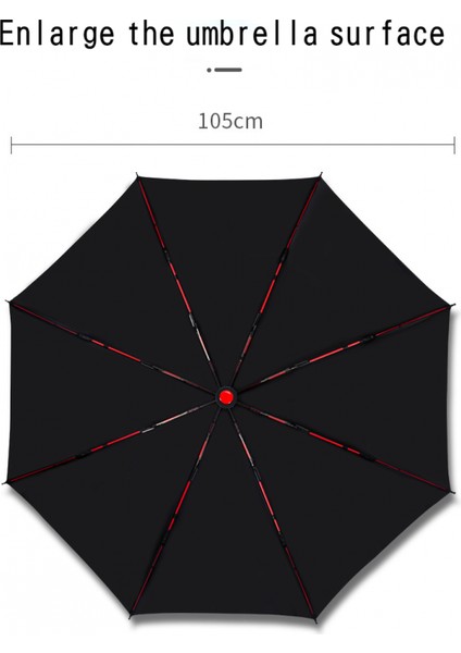 Erkekler Için Şemsiye Rüzgar Geçirmez Golf Şemsiyeleri, Seyahat Kompakt Otomatik Açma/kapama Katlanır Şemsiye, 8 Kaburgalı, Vintage Ahşap Saplı, Teflon Kaplama (Yurt Dışından)