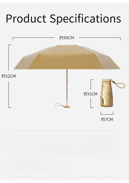 Mini Rüzgar Geçirmez Katlanır Seyahat Şemsiyesi, Güneş ve Yağmur Şemsiyeleri, Uv Korumalı Şemsiye ---- Koyu Yeşil (Yurt Dışından) fırsatları