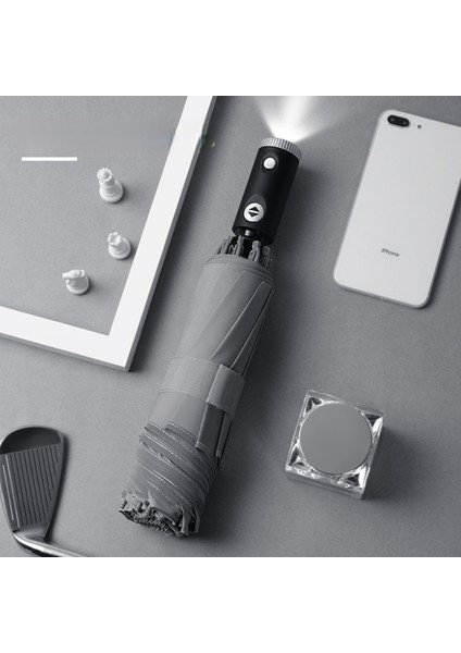 Yaratıcı Tersi Arabayı Islatmaz ve Islak Yüzey Yağmur Damlalarından Korkmaz. Gece Yansıtıcı Floresan Şerit Tasarımlı Hafif Alüminyum Alaşımlı Şemsiye Çerçevesi. Le'yi Yükseltin (Yurt Dışından)