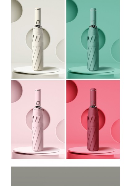 Yeni On Kemik Renk Eşleştirme LED Otomatik Şemsiye Sınır Ötesi Iş Vinil Güneş Geçirmez Lamba Tutucu Otomatik Şemsiye Reklam Şemsiyesi (Yurt Dışından) fırsatları