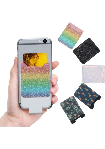1 Adet Yapışkanlı Etiket Telefon Cebi Cep Telefonu Kart Üzerinde Sopa Cüzdan Esnek Kredi Kartları Kimlik Kartı Tutucu Kılıfı Kol Dropshıp (Yurt Dışından) fiyatları