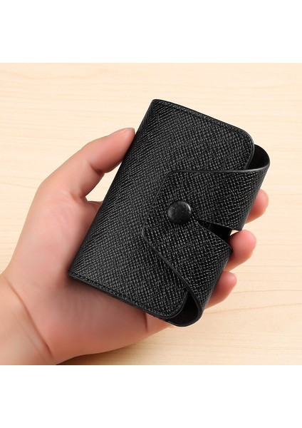 2022 Yeni Gelenler Unisex Deri Iş Kimlik Kredi Kartı Cüzdanı Tutucu Isim Kartları Durumda Cep Düzenleyici Para Telefonu Para Çantası (Yurt Dışından) indirimleri