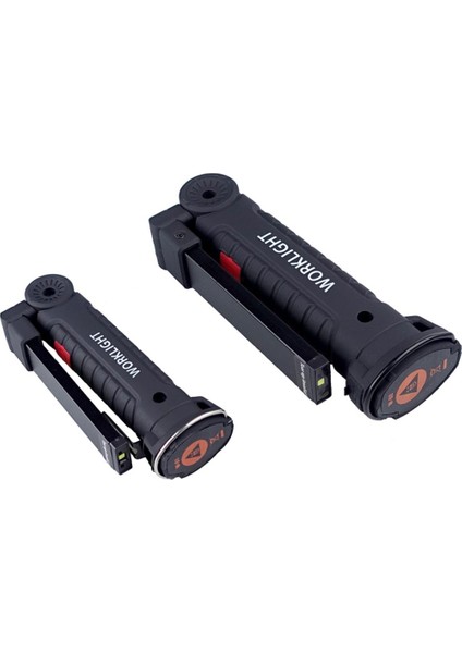 Cob LED Çalışma Işığı USB LED Işık 360 Derece Döndür 5 Aydınlatma Modu + Manyetik Taban + Kanca Muayene Çalışma Işığı 2 Adet (L + S) ， Çalışma Işığı (Yurt Dışından)
