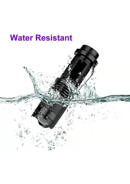 395/365 Nm Muayene Lambası Mini LED Uv El Feneri Yakınlaştırma Fonksiyonlu Ultraviyole Siyah Işık Işık (Yurt Dışından) indirimleri