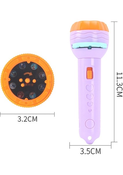 [yeni Ürün] Çocuk El Feneri Oyuncak Projeksiyon El Feneri Erken Eğitim Haritası Dinozor Desen Hayvan Deseni 80'den Fazla Desen (Yurt Dışından)