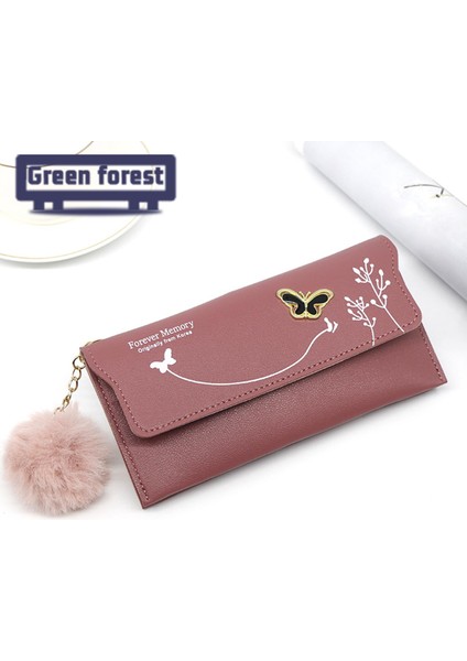 Yeşil Orman Cüzdan Bölmesi Peluş Top Çok Fonksiyonlu Kadın Çanta (Yurt Dışından) fırsatları