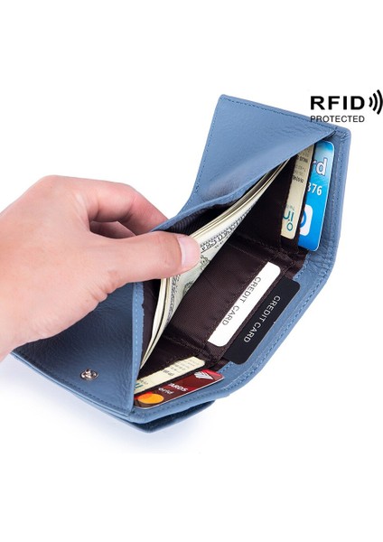 2022NEW Kadın Bozuk Para Cüzdanı Hakiki Deri Küçük Bayan Para Cep Para Çantası Moda Rfid Kartlıklı Cüzdan Debriyaj Para Çantası Çanta (Yurt Dışından) modelleri
