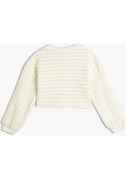 Crop Sweatshirt Uzun Kollu Bisiklet Yaka fiyatları