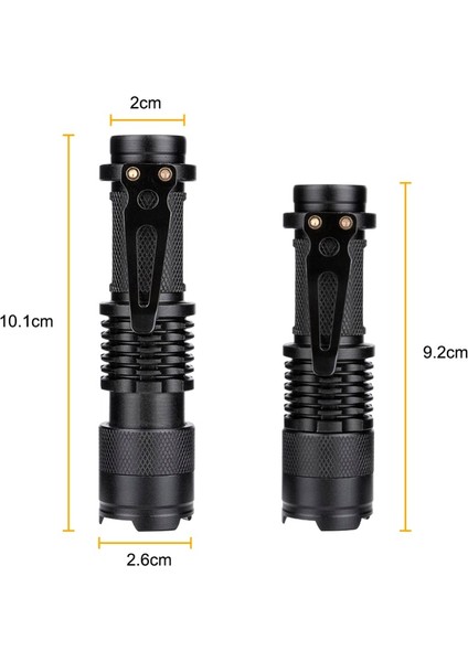 Ayarlanabilir Zoom Kırmızı El Feneri Güçlü 3 W LED 625NM Kırmızı Işıklı Fener Mini Cep Işığı Avcılık Astronomi Için Klipsli (Yurt Dışından)