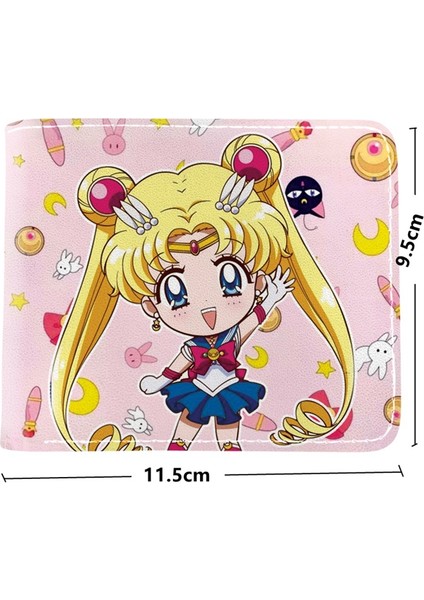 Sıcak Satış Japon Anime Karikatür Sailor Crystal Cüzdan Kısa Çanta Kart Tutucu Para Cebi (Yurt Dışından) modelleri