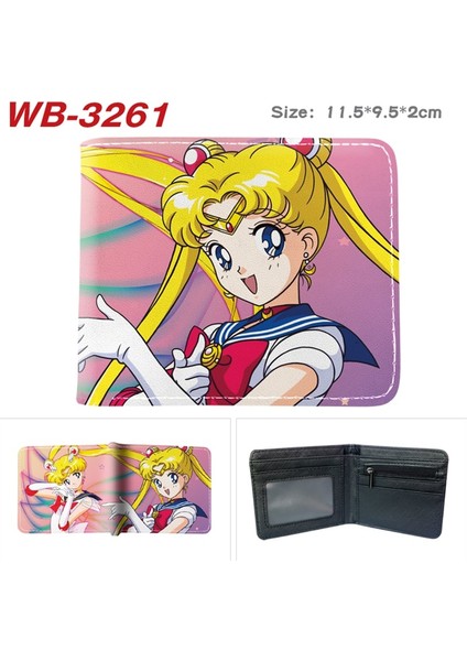 Sıcak Satış Japon Anime Karikatür Sailor Crystal Cüzdan Kısa Çanta Kart Tutucu Para Cebi (Yurt Dışından) indirimleri