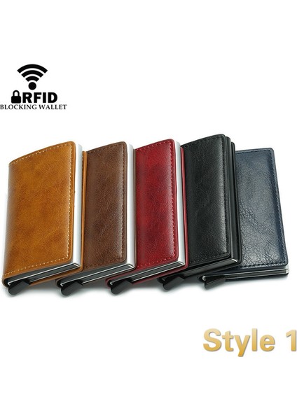 Bısı Goro Akıllı Cüzdan Kartvizitlik Rfid Cüzdan Alüminyum Metal Kredi Iş Mini Kart Cüzdan Dropshipping Erkek Kadın (Yurt Dışından) fırsatları