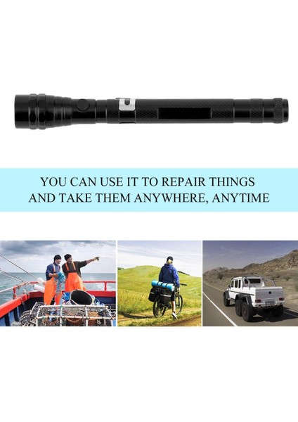 Yeni Teleskopik Esnek 3 LED Torch El Feneri Manyetik Toplama Aracı Lamba Işığı (Yurt Dışından) indirimleri