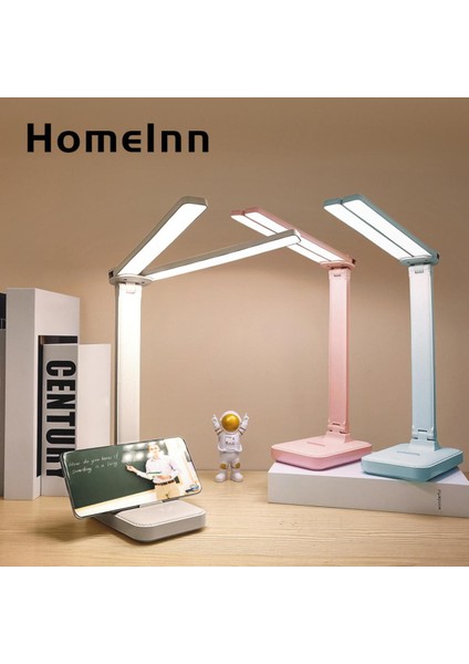 Homeınn Çift Kafalı Masa Lambası Parlaklık Ayarlanabilir USB Şarj Dokunmatik Kontrol Çift Kafalı Masa Lambası (Yurt Dışından)