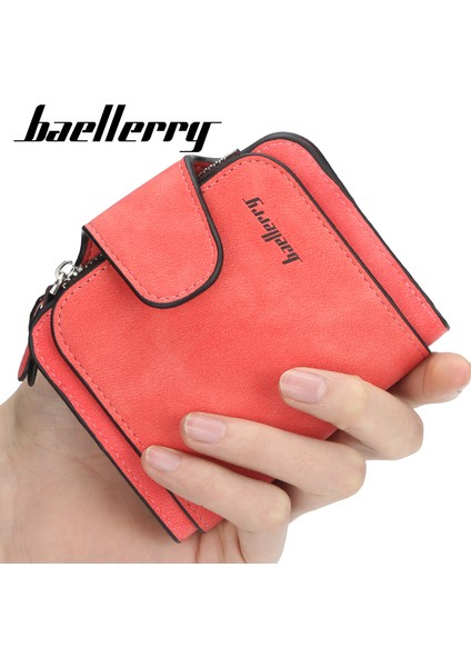 Baellerry Yeni Lüks Mat Deri Cüzdan Kadın Kısa Para Cebi Kart Tutucu Küçük Bayanlar Çanta Para Çantası Kadın Cüzdan (Yurt Dışından)
