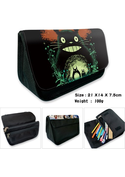 Totoro Kedi Hiçbir Yüz Adam Anime Kalem Kutusu Cüzdan Çanta Fermuarlar Okul Malzemeleri Kırtasiye Erkek Kız Hediyeler (Yurt Dışından) indirimleri