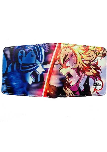 Anime Karikatür Iblis Avcısı Kimetsu No Yaiba Tanjiro Kamado Cüzdan Kısa Çanta Para Cebi (Yurt Dışından)