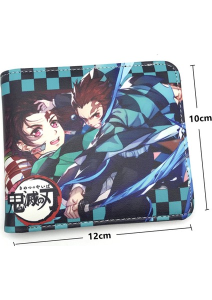 Anime Karikatür Iblis Avcısı Kimetsu No Yaiba Tanjiro Kamado Cüzdan Kısa Çanta Para Cebi (Yurt Dışından) fiyatları