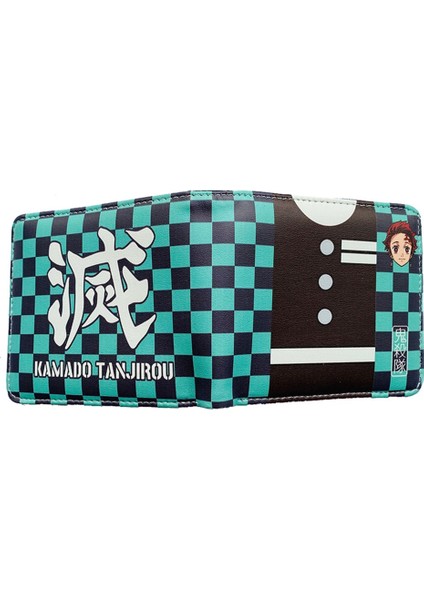 Anime Karikatür Iblis Avcısı Kimetsu No Yaiba Tanjiro Kamado Cüzdan Kısa Çanta Para Cebi (Yurt Dışından) modelleri