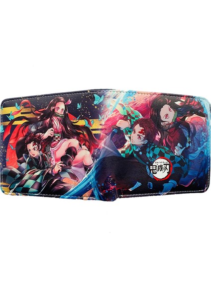 Anime Karikatür Iblis Avcısı Kimetsu No Yaiba Tanjiro Kamado Cüzdan Kısa Çanta Para Cebi (Yurt Dışından) fırsatları