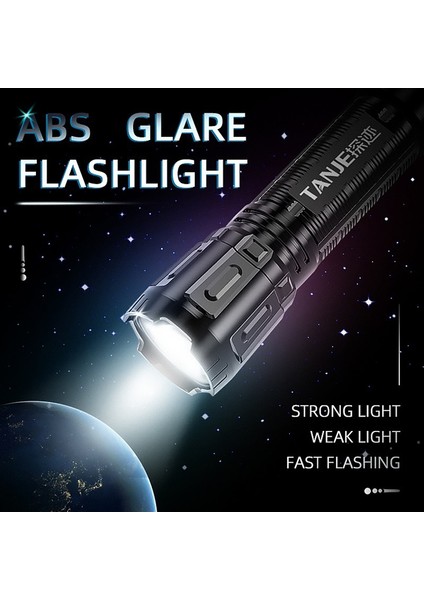 LED El Feneri USB Şarj Edilebilir LED Su Geçirmez Işık 3 Mod El Feneri Süper Parlak Güçlü Açık Hava Kamp Yürüyüş Bisiklet Için Yakınlaştırılabilir Işık (Yurt Dışından) fırsatları