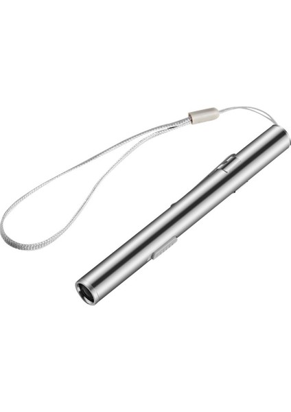 Tıbbi Kullanışlı Kalem Şekilli USB Şarj Edilebilir El Feneri Tıbbi Kullanım Için Klipsli Gümüş LED Torch (Yurt Dışından)