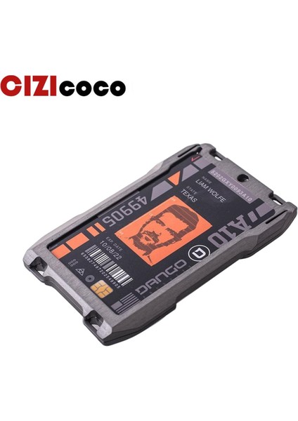Cizicoco Rfid Metal Kredi Kartı Tutucu Paketi Erkek Cüzdan Iş Bankası Kart Sahibi Kılıfı Alüminyum Çelik Minimalist Cüzdan (Yurt Dışından)