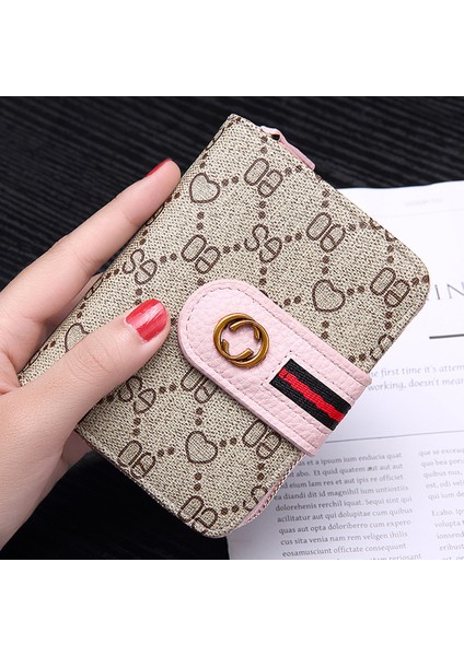Yfashion Retro Baskı Küçük Cüzdan Kadınlar Için Çoklu Kart Yuvası Bozuk Para Cüzdanı Büyük Kapasiteli Organ Kart Tutucu Çanta (Yurt Dışından) modelleri