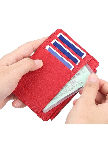 Moda Erkek/kadın Mini Kımlık Kartı Sahipleri Iş Kredi Kartı Tutucu Pu Deri Ince Banka Kartı Durumda Organizatör Cüzdan Fermuar (Yurt Dışından) fiyatları