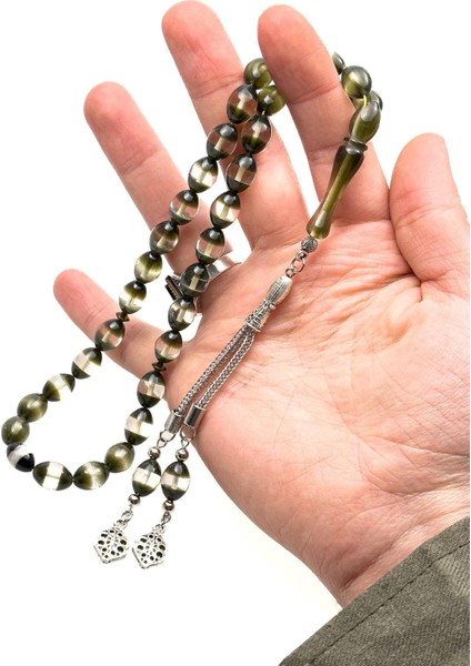 Sürmeli Tasarım Güzel Çekimli Toz Kehribar Tesbih