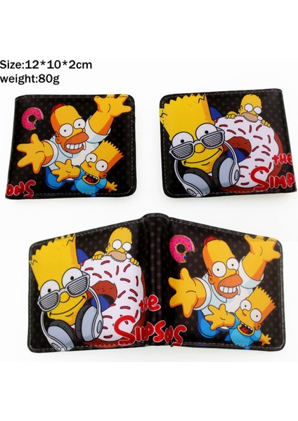 Anime Homer Bart Marge Pu Kısa Cüzdan Bifold Fotoğraf Kartı Tutucu Katmanlar Deri Erkek Kız Zip Cep Kadın Renkler Bozuk Para Cüzdanı (Yurt Dışından) fiyatları