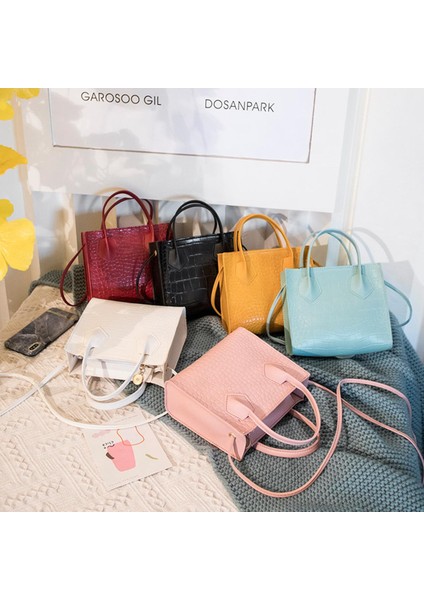 Kadın Timsah Desen Crossbody Çanta Vintage Klasik Katı Stil Omuzdan Askili Çanta Şık Tote Bayan Çanta 2021 (Yurt Dışından)