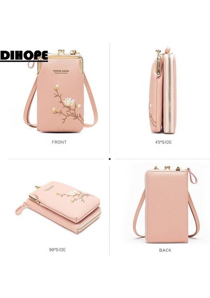 Moda Küçük Crossbody Çanta Kadın Mini Pu Deri Omuz Askılı Çanta Kızlar Için Pembe Bolsas Bayanlar Telefon Çanta Fermuar Flap (Yurt Dışından) modelleri