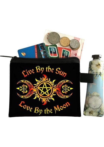 Cadı / Voodoo / Wicca Para Puse Kadın Cüzdan Büyücülük / Kara Kedi Erkek Kız Para Çantası Bayan Kart ve Anahtar Tutucu Kawaii Çanta (Yurt Dışından) modelleri