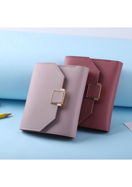 Kadın Cüzdan Deri Küçük Moda Bayan Kart Tutucu Para Çantası Kadın Cüzdan Cep Çanta Kısa Bozuk Para Cüzdanı Fermuar Debriyaj (Yurt Dışından) modelleri
