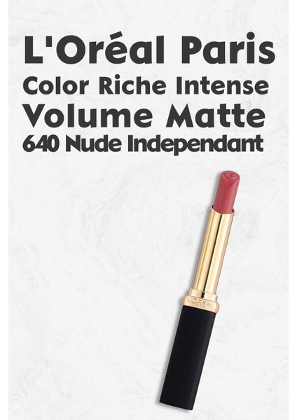 Loreal Paris Color Riche Intense Volume Matte - 640 Nude Independant