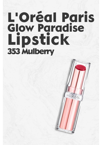 L'oréal Paris Loreal Paris Glow Paradise Lipstick 353 Mulberry