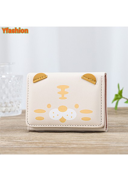 Yfashion Sevimli Kedi Küçük Cüzdan Kızlar Için Üç Katlı Çoklu Kart Yuvası Bozuk Para Cüzdanı Pu Deri Çok Renkli Cüzdan (Yurt Dışından) fiyatları