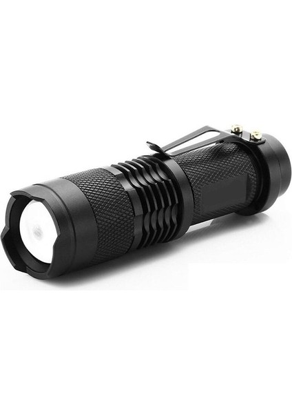 Açık Mini 3 Modu Lamba Cree LED El Feneri Torch Ayarlanabilir Odak Torch Açık Balıkçılık Kamp Yürüyüş Için Yakınlaştırılabilir Lamba (Yurt Dışından)