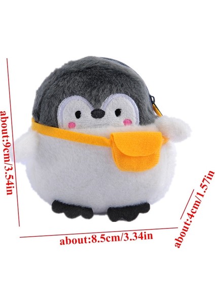 [happytree] Küçük Penguen Bozuk Para Cüzdanı Sevimli Peluş Yumuşak Mini Cüzdan Kız Erkek Ruj Çantası Veri Hattı Çantası Karikatür Nötr Hayvan Çanta Anahtarlığı (Yurt Dışından) fiyatları