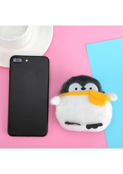 [happytree] Küçük Penguen Bozuk Para Cüzdanı Sevimli Peluş Yumuşak Mini Cüzdan Kız Erkek Ruj Çantası Veri Hattı Çantası Karikatür Nötr Hayvan Çanta Anahtarlığı (Yurt Dışından) modelleri