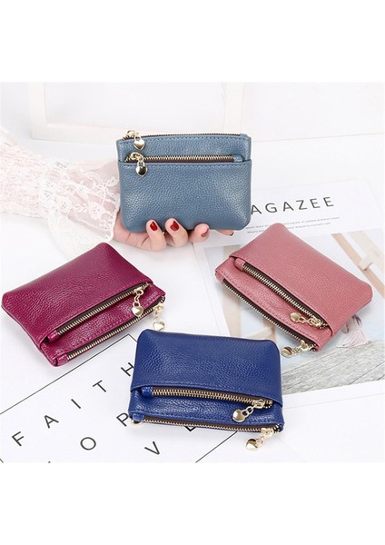 Moda Pu Deri Bozuk Para Cüzdanı Kadın Mini Ince Çantalar Çocuklar Para Cep Cüzdan Kartvizitlik Fermuar Para Değişim Kese (Yurt Dışından)