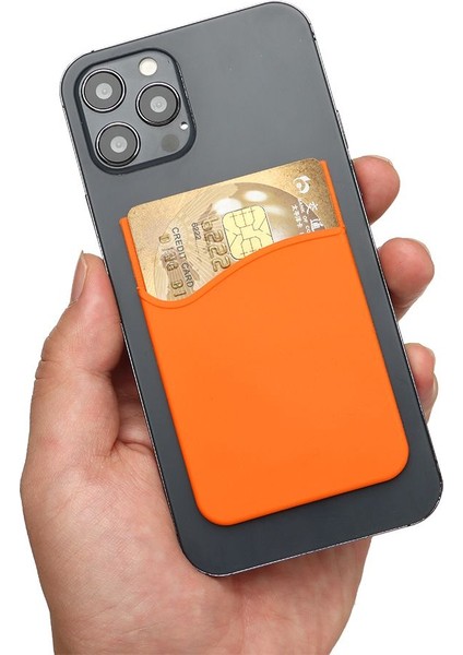 Silikon Telefon Kartı Tutucu Cüzdan Kılıfı Telefon Cüzdanı Neredeyse Tüm Cep Telefonları Için Kredi Kartı Tutucu Telefon Cebi Üzerinde Sopa (Yurt Dışından) modelleri
